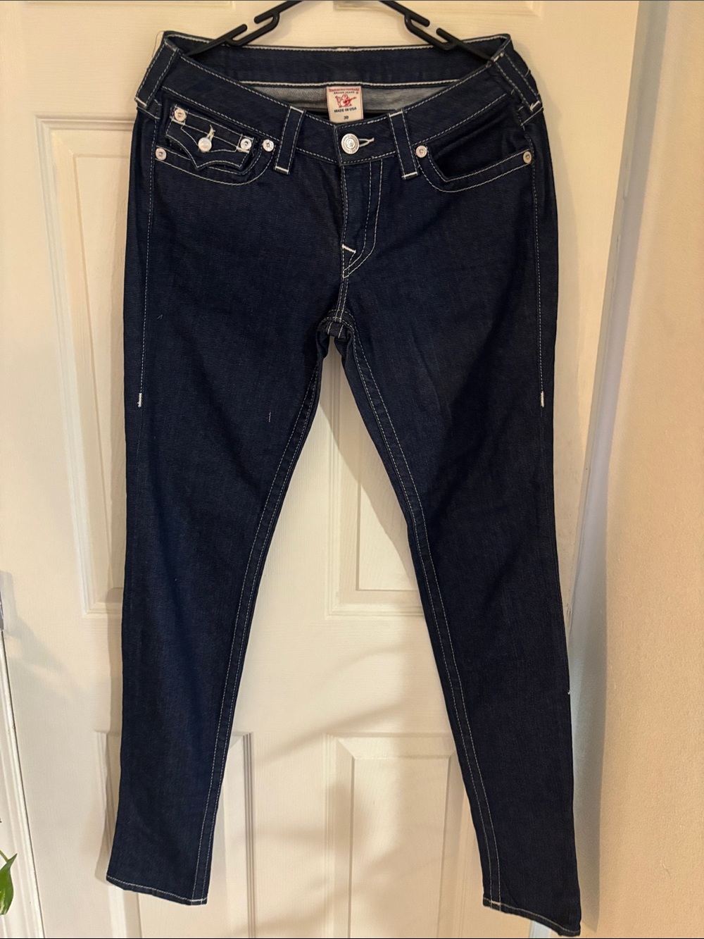 Women’s Dark Indigo Skinny Jeans true religion